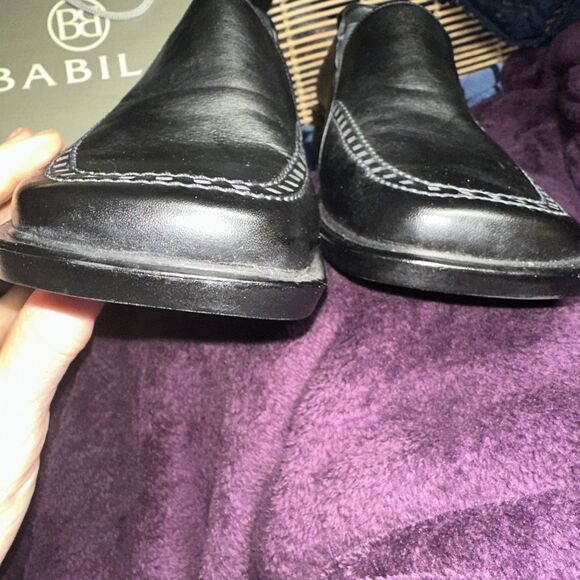 Babila Men’s Italian Leather Loafer Dress Shoes size EU 43 Mens 9.5 066138
